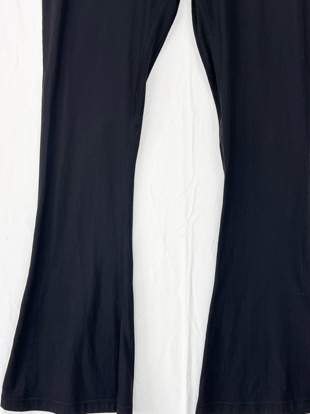 Lululemon Align Ribbed Mini-Flared Pant Black Sz 14 Yoga Travel Casual - Picture 10 of 13